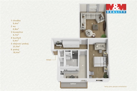 Prodej bytu 2+1, 77 m² 10