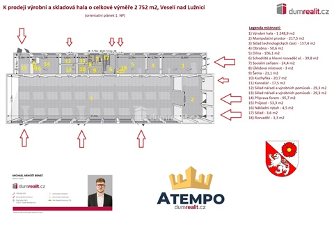 Prodej výrobního objektu, 2 752 m² 2