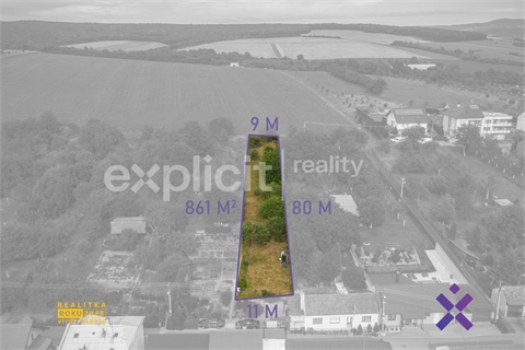 Prodej stavebního pozemku, 861 m² 10