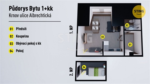Prodej bytu 1kk, 46 m² - 12