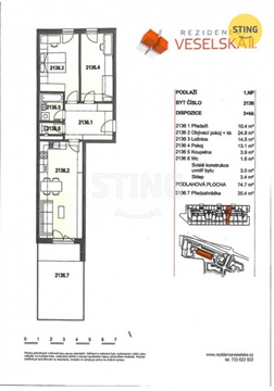 Prodej bytu 3kk, 75 m² 10