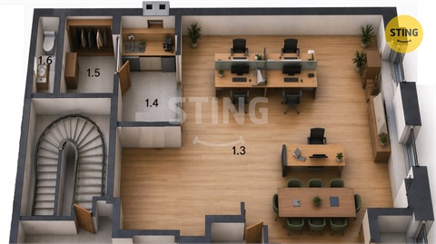 Pronájem obchodních prostor, 38 m² - 12