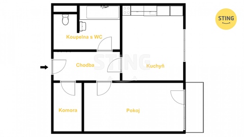 Prodej bytu 1+1, 44 m² 12
