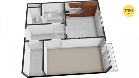 Prodej bytu 1+1, 44 m² 2