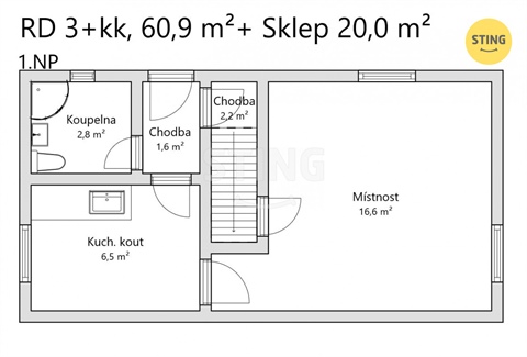 Prodej rodinného domu, 61 m² 18