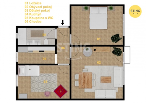 Prodej bytu 3+1, 73 m² 14