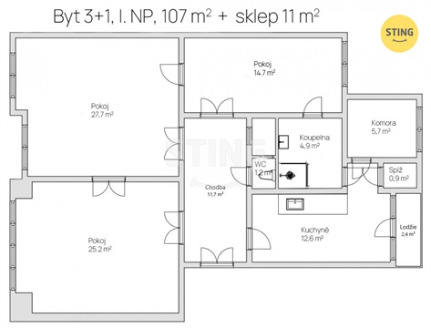 Prodej bytu 3+1, 105 m² - 16