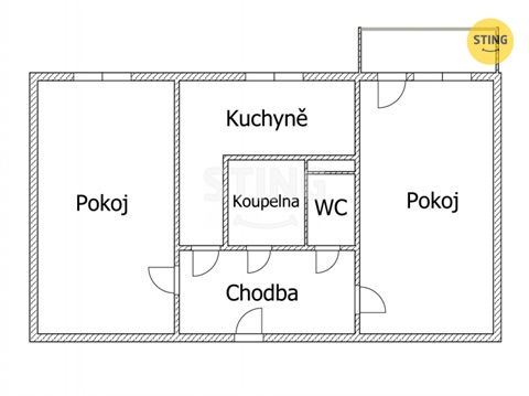 Prodej bytu 2+1, 52 m² 24
