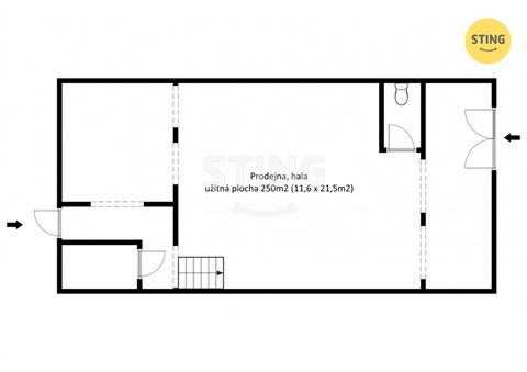 Prodej skladu / haly, 250 m² - 6