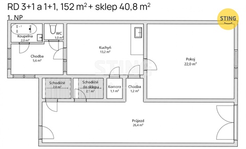 Prodej rodinného domu, 152 m² - 6