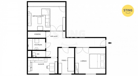 Pronájem bytu 3+1, 70 m² - 18