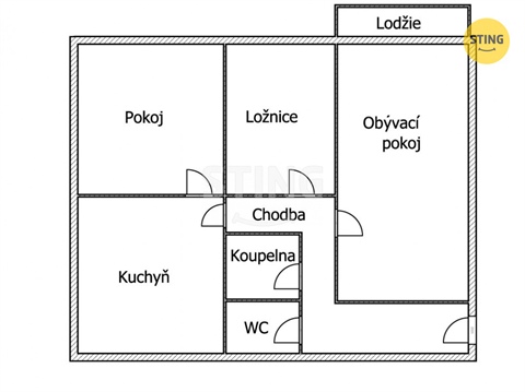 Pronájem bytu 3+1, 68 m² - 14