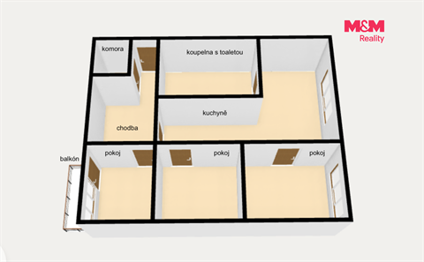 Prodej bytu 3+1, 66 m² - 12