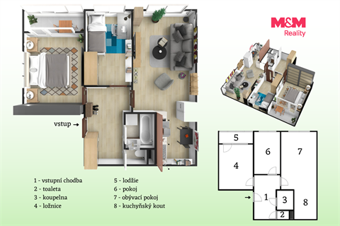 Prodej bytu 3+1, 65 m² - 16