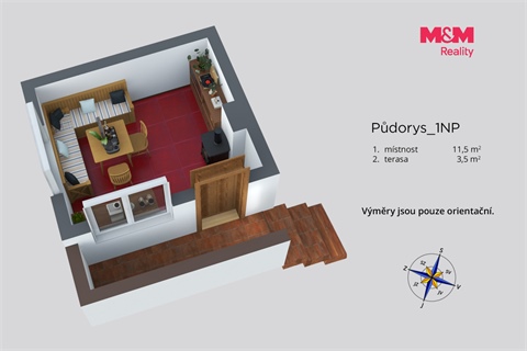 Prodej chaty / chapuly, 23 m² - 6