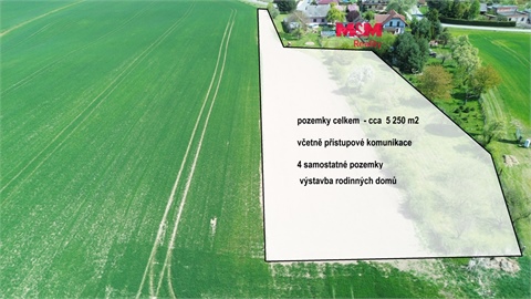 Prodej stavebního pozemku, 5 250 m² 0