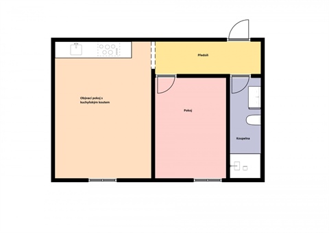 Pronájem bytu 2kk, 40 m² - 8