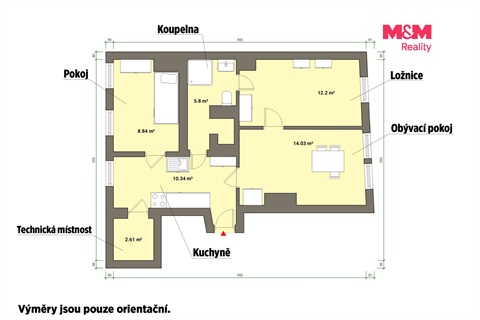 Prodej bytu 3+1, 56 m² 26