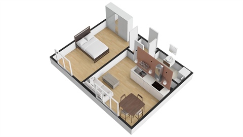 Pronájem bytu 2kk, 45 m² - 16