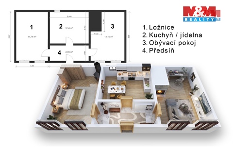 Prodej rodinného domu, 34 m² 14