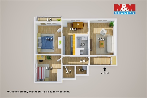 Prodej bytu 3+1, 76 m² - 24