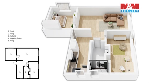 Prodej bytu 3+1, 64 m² - 4