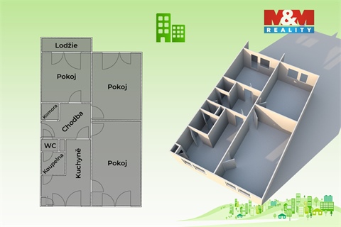 Prodej bytu 3+1, 72 m² - 16