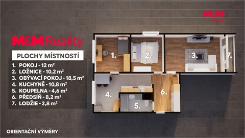 Prodej bytu 3+1, 62 m² - 16