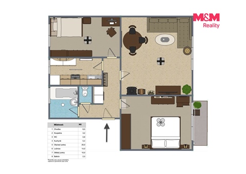 Prodej bytu 3+1, 74 m² 2