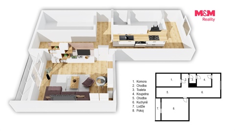 Prodej bytu 1+1, 42 m² - 10