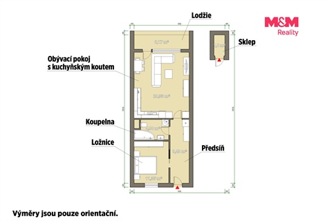 Prodej bytu 2kk, 56 m² 16
