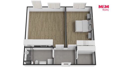 Pronájem bytu 2kk, 54 m² 8