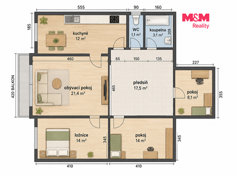 Prodej bytu 4+1, 92 m² - 18