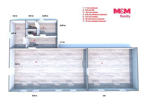 Pronájem obchodních prostor, 83 m² - 2