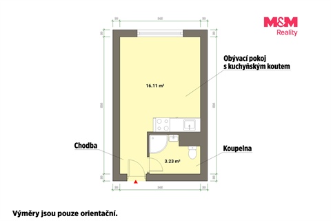 Prodej bytu 1kk, 20 m² - 2