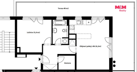 Pronájem bytu 2kk, 58 m² 4