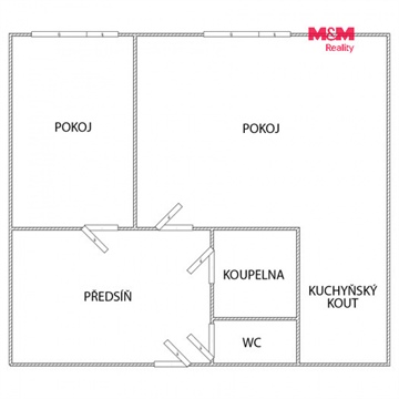 Pronájem bytu 2kk, 40 m² - 12