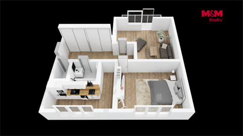 Pronájem bytu 3+1, 56 m² 10