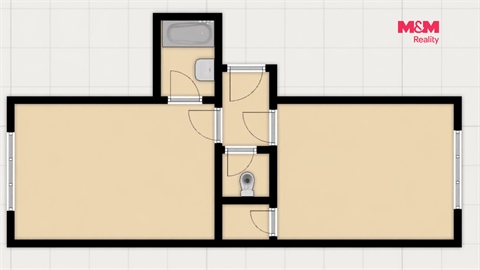 Prodej bytu 2kk, 43 m² 6