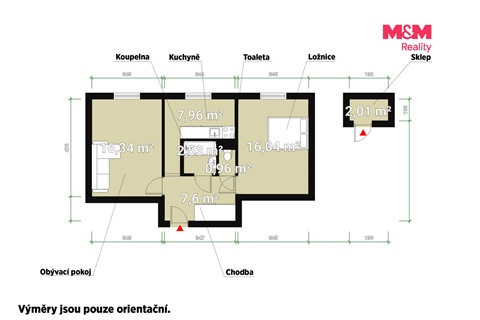 Prodej bytu 2+1, 52 m² 4