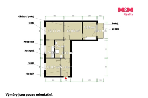 Prodej bytu 4+1, 64 m² - 0