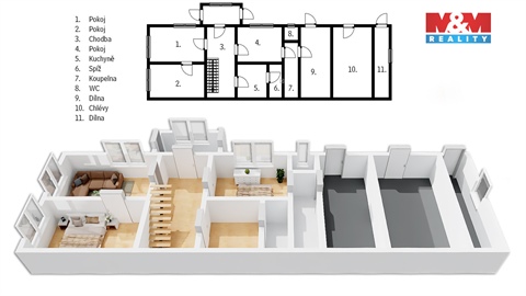 Prodej chaty / chapuly, 93 m² - 6