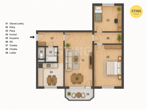 Prodej bytu 3+1, 76 m² - 16