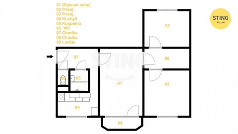 Prodej bytu 3+1, 76 m² 18