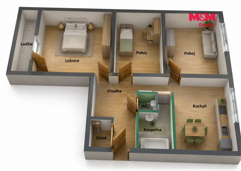 Prodej bytu 2+1, 63 m² - 8
