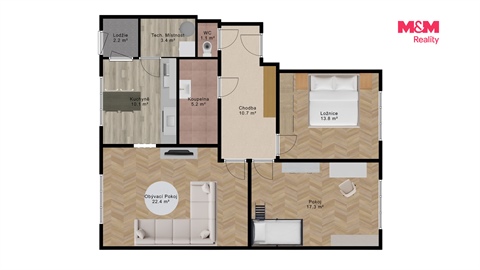Prodej bytu 3+1, 84 m² 20