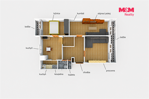 Prodej bytu 3+1, 76 m² 8