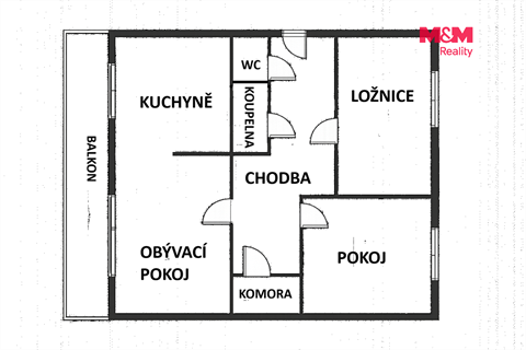 Pronájem bytu 3+1, 67 m² - 8