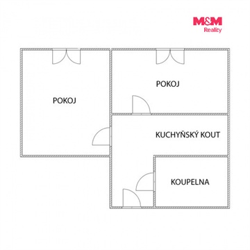 Pronájem bytu 1+1, 35 m² - 6