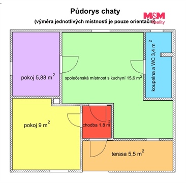 Prodej chaty / chapuly, 40 m² 8